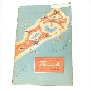 VTG 1956 Bermuda American Geographical Society Around the World Program Book